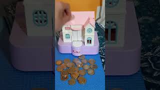 TOSS COIN MINI DEPOSIT BANKSATISFYINGASMRSHORT VEDIO [upl. by Orlan]