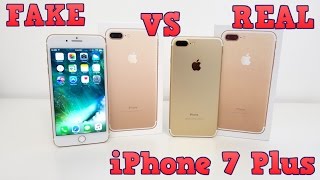 FAKE VS REAL iPHONE 7 Plus  Buyers Beware 11 Clone [upl. by Noryahs]