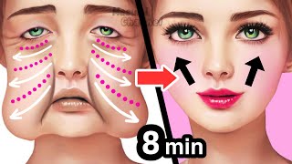 AntiAging Face Massage For Younger Glowing Skin Sagging Jowls Cheeks Eye Bags Double Chin [upl. by Girardi778]