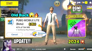 😱Pubg Lite 0280😨 New Update Problem Fix 2024  Pubg Mobile Lite Old is Back 0280 Update 2024 🔥 [upl. by Nnylecoj]