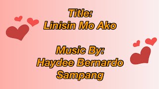 JVMProduction Linisin Mo Ako by Haydee Bernardo Sampang Piano Cover With Lyrics [upl. by Rebah]