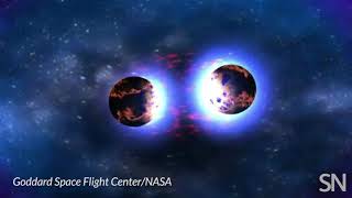 Two neutron stars collide  Science News [upl. by Stacee725]