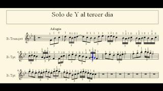 Partitura del solo de Y al Tercer día [upl. by Dnaltiac]