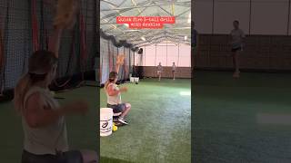 INSANE looking softball drill 🤔🤯 shorts [upl. by Syla421]