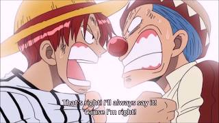 One Piece  Shanks And Buggy Argue Funny Moment HD [upl. by Esihcoc933]