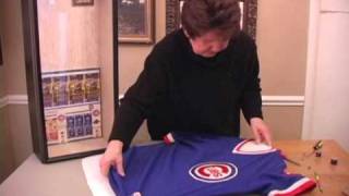 How To Frame A Sports Jersey [upl. by Ariahay]