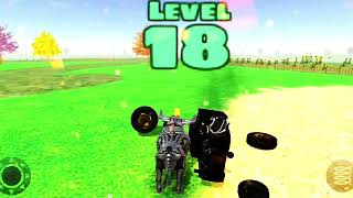 Juegos de pelea de vacas con tractores  toro y pollito  best android game  287 [upl. by Meekahs]