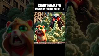 Giant Hamster vsStinky Skunk Monster [upl. by Annairoc]