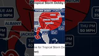 quotTropical Storm Debby Live Radar Update Latest Track Rainfall Amount Wind Alerts Prepare Now [upl. by Hasila273]