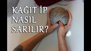 Kağıt İp Nasıl Sarılır Kağıt ip sarma ve kolay örme tüyosu [upl. by Darees]