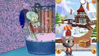 Talking Tom Gold Run Drops by Squidwards House [upl. by Jesse834]