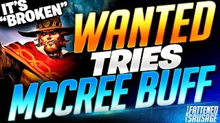 RANK 1 McCree Tries NEW MCCREE BUFF quotIts SO BROKENquot First Impressions amp Gameplay [upl. by Ennybor]