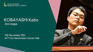 KOBAYASHI Kaito  Second Stage the 12th Hamamatsu International Piano Competition [upl. by Romie]