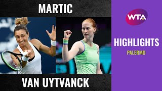 Petra Martic vs Alison Van Uytvanck  2020 Palermo First Round  WTA Highlights [upl. by Meggi]