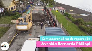 Comenzaron obras de reparación en Avenida Bernardo Philippi [upl. by Onafets]