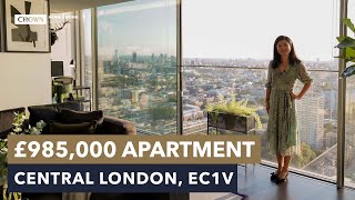 £985000 28thfloor apartment in Central London to Buy 250 City Road EC1V [upl. by Zehe942]