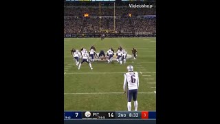 Patriots make an awesome play to prevent touchback football [upl. by Christianity]