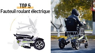 Fauteuil roulant électrique  Elektro rollstuhl  Power wheelchairauto pliant Airwheel H3S [upl. by Enelez502]