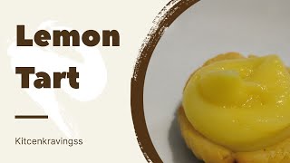 Lemon Tart Recipe🤩🤩  Tart Recipe  Kitcenkravingss [upl. by Voe]