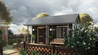 24 sqm Amazing 4x6 m Tiny House Design 13x19 [upl. by Aerbma661]