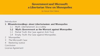 Misunderstandings about Libertarianism and Monopolies [upl. by Fonda]