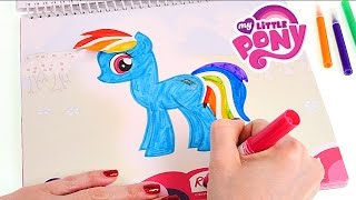 My Little Pony Libro de Actividades Sketchbook Colorea Dibuja Crea y Juega [upl. by Anaerol897]