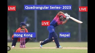 Nepal Women vs Hong Kong Women Live T20 Quadrangular Series 2023  Match 4th  Score amp Commentary [upl. by Trilly]