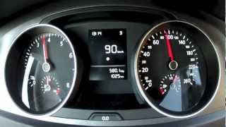 Volkswagen Golf 7 VII 2013 12 TSI acceleration 0  100 kmh 85 bhp [upl. by Lillis421]