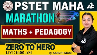 PSTET 2024 Preparation  PSTET 2024 Maths Maha Marathon  Maths  Pedagogy  By Aarchi Mam [upl. by Ewald]