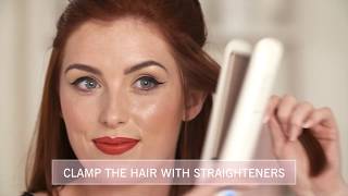 How to Wavy Bob Using Remington Proluxe Straighteners [upl. by Assille613]