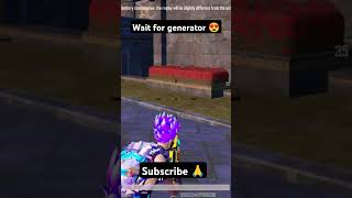 Wait for generator 😍🔥bgmi bgmishort pubgmobile sort bgmitrendingvideo pubg shorts gaming [upl. by Tsyhtema]