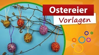 ✂ Ostereier Vorlagen ✂ Ostereier mit Perlen verzieren  trendmarkt24 [upl. by Amsden]