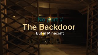 DOORS The Backdoor  But in minecraft [upl. by Cohn]