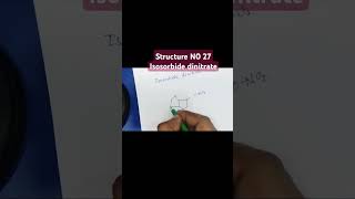 Structure of Isosorbide dinitrate [upl. by Inatirb]