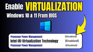 How to Enable Virtualization in Windows 1011 From BIOS 2024  Intel amp AMD [upl. by Luy100]