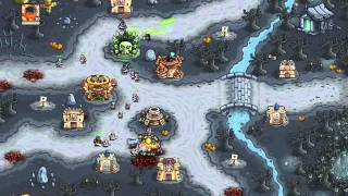 Kingdom Rush Frontiers Walkthrough Level 20 Desecrated Grove Veteran 3 Stars [upl. by Sirred252]