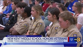 New Kent Middle School honors servicemembers on Veterans Day [upl. by Engelhart473]