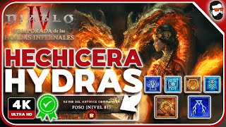 DIABLO 4 TEMPORADA 5 HECHICERO BUILD HIDRAS  PTR  GUIA  ESPAÑOL [upl. by Assyle]