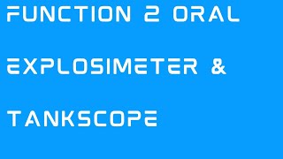 what is difference between explosimeter and tankscope Working of explosimeter and tankscope F2 [upl. by Samford616]