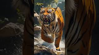 Tiger roar 🔥 freepalestineyoutubeshortsai standwithkashmirvideo viralshortstigerytshorts [upl. by Helyn894]