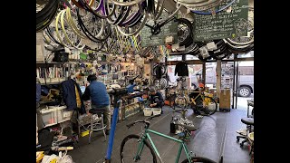 Blue Lug Bike Shop HatagayaTokyo Very Detailed Tour  December 2023 [upl. by Arramahs]