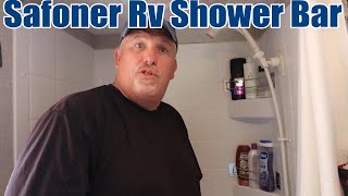 Safoner RV Shower Corner Storage Bar Review [upl. by Saidel249]