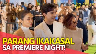 KathDen parang ikakasal habang lumalakad sa red carpet at premiere night ng Hello Love Again [upl. by Basia]