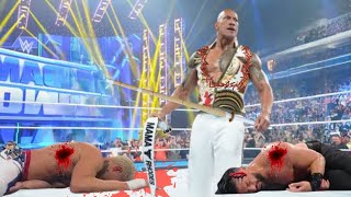 WWE raw highlight  wwe smackdown highlights the rock roman reigns cody rhodes bloodline randy orton [upl. by Aneerol971]