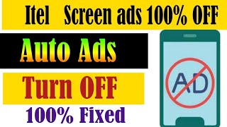 How To Stop automatic ads In itel phonesitel phones screen ads problem fixed [upl. by Elamrej]