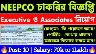 Executive এবং Associates নিয়োগ  Neepco vacancy 2024  neepco new vacancy  Neepco recruitment 2024 [upl. by Klug]