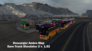 Descargar Mapa Perú  Andes Map  perfil con dinero y experiencia  Euro Truck Simulator 2 152 [upl. by Gusba]