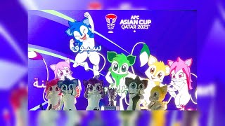 Official mascots unveiled for AFC Asian Cup Qatar 2023 🏆 afcasiancup2023 qatar mascots [upl. by Royden]