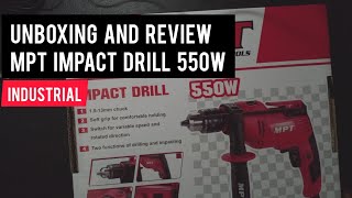 Unboxing and review MPT Impact drill 550W [upl. by Bushore712]