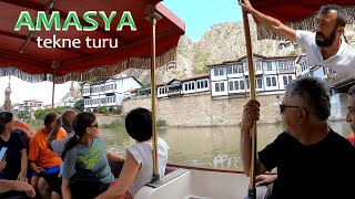 AMASYA TEKNE TURU Yeşilırmak Tekne Turu amasya ferhatileşirin kayamezarı simsim [upl. by Primrosa]